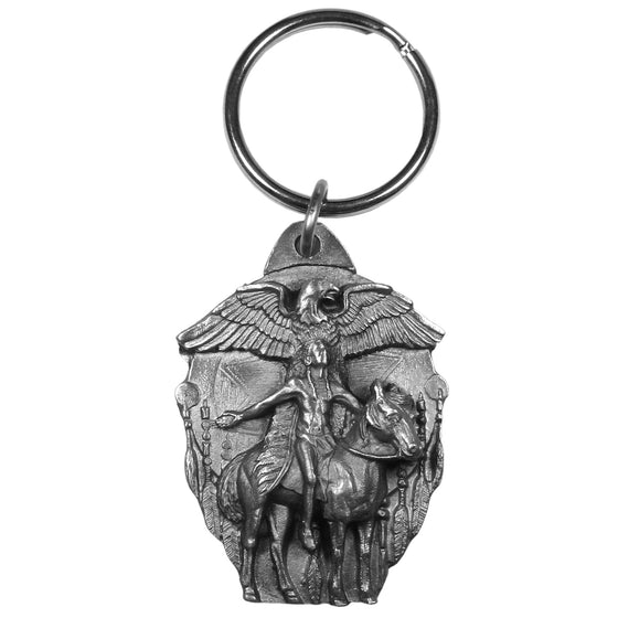 Eagle Spirit Antiqued Keyring