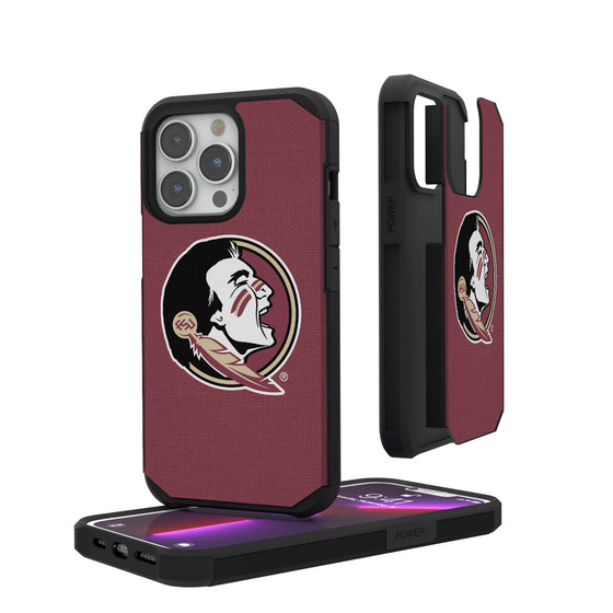 Florida State University Seminoles Solid Rugged Phone Case-0