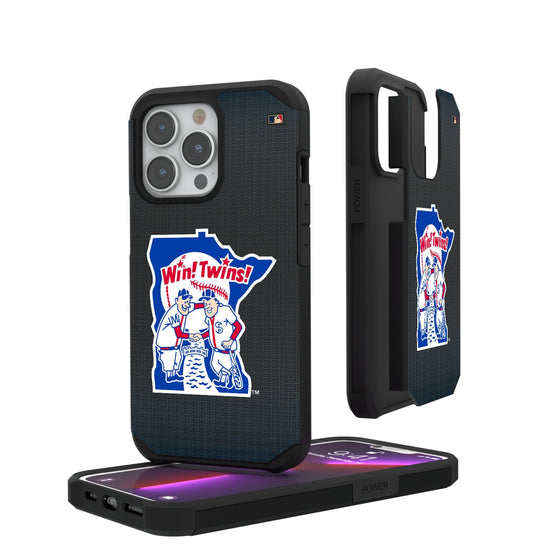 Minnesota Twins 1976-1986 - Cooperstown Collection Linen Rugged Phone Case-0