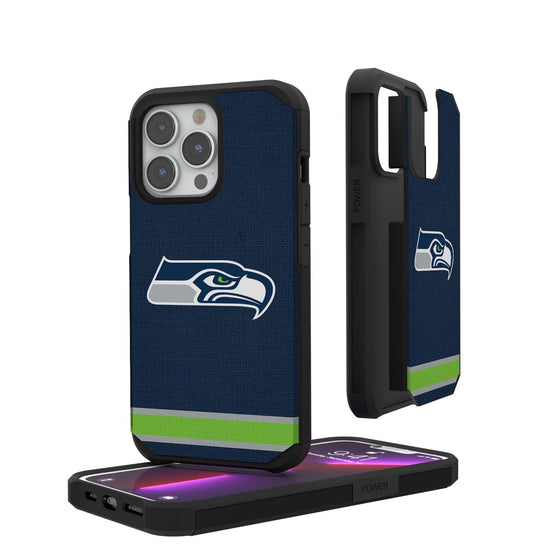 Seattle Seahawks Stripe Rugged Case-0