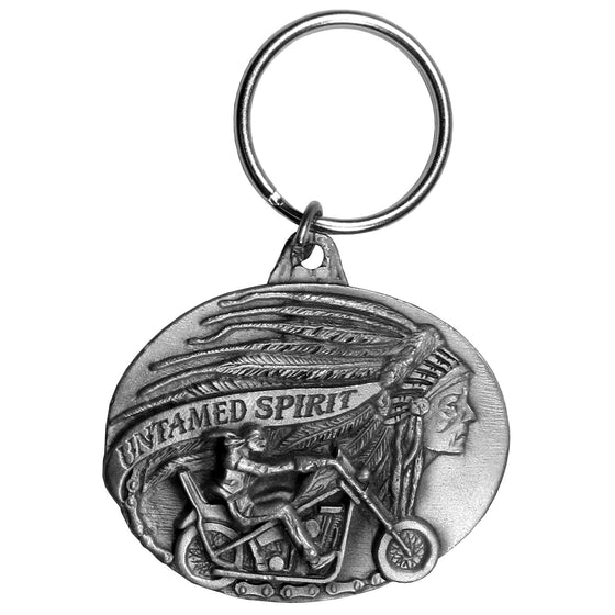 Untamed Spirit Antiqued Keyring