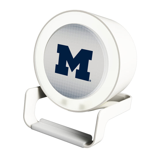 Michigan Wolverines Linen Night Light Charger and Bluetooth Speaker-0