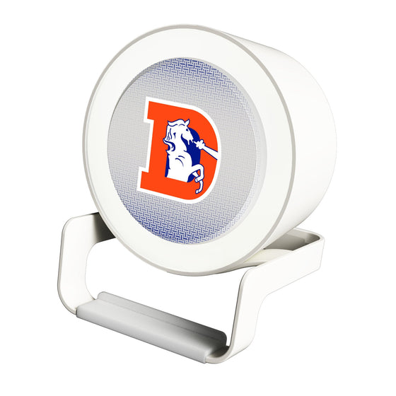 Denver Broncos 1993-1996 Historic Collection Linen Night Light Charger and Bluetooth Speaker-0