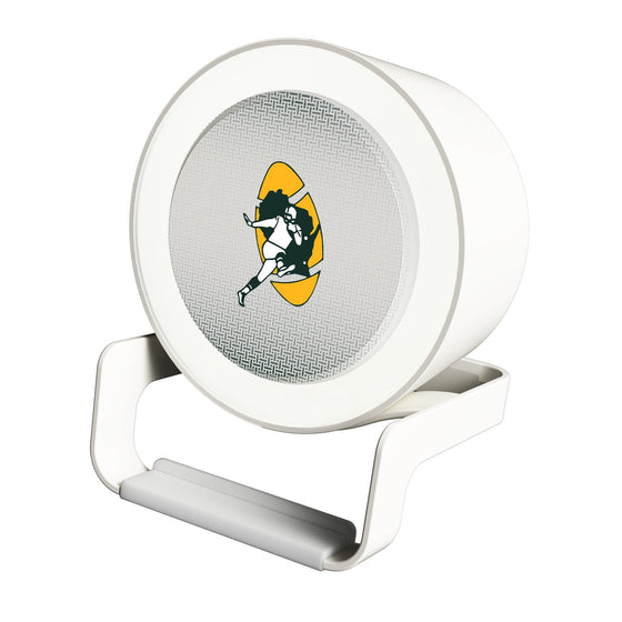 Green Bay Packers Historic Collection Linen Night Light Charger and Bluetooth Speaker-0