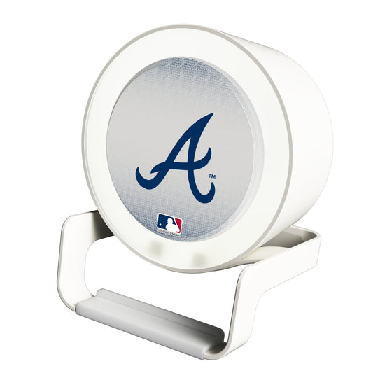 Atlanta Braves Linen Night Light Charger and Bluetooth Speaker-0