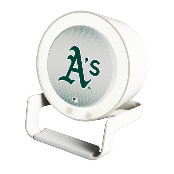 Oakland Athletics Linen Night Light Charger and Bluetooth Speaker-0