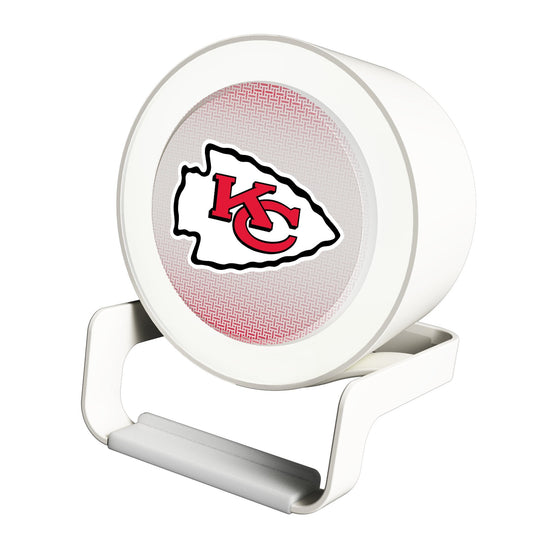 Kansas City Chiefs Linen Night Light Charger and Bluetooth Speaker-0