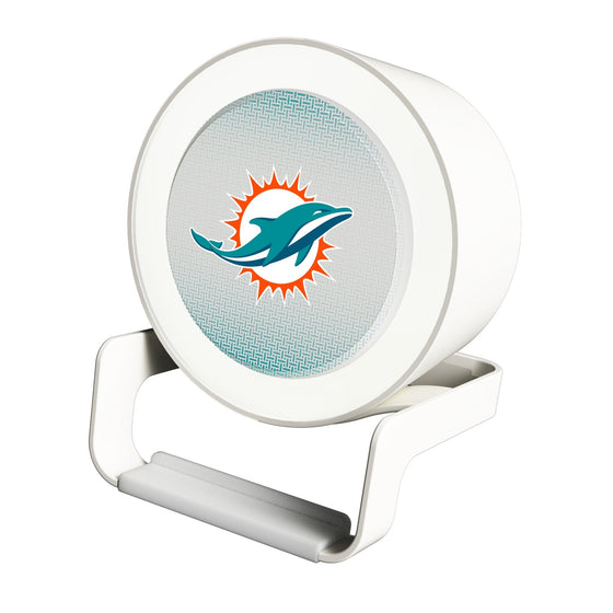 Miami Dolphins Linen Night Light Charger and Bluetooth Speaker-0