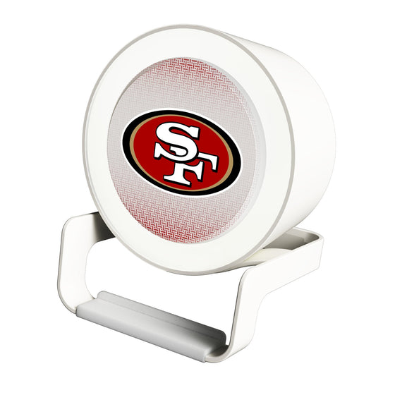 San Francisco 49ers Linen Night Light Charger and Bluetooth Speaker-0