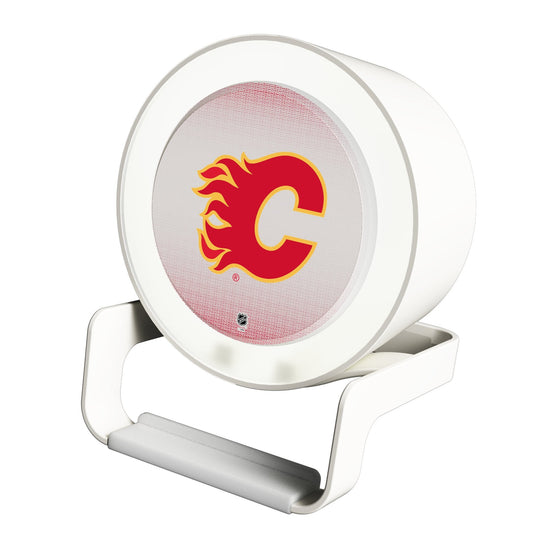 Calgary Flames Linen Night Light Charger and Bluetooth Speaker-0