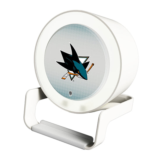 San Jose Sharks Linen Night Light Charger and Bluetooth Speaker-0