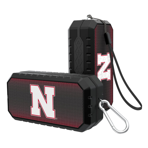 University of Nebraska Huskers Block N Linen Bluetooth Speaker-0