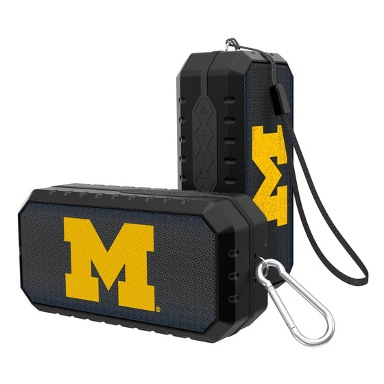 University of Michigan Wolverines Linen Bluetooth Speaker-0