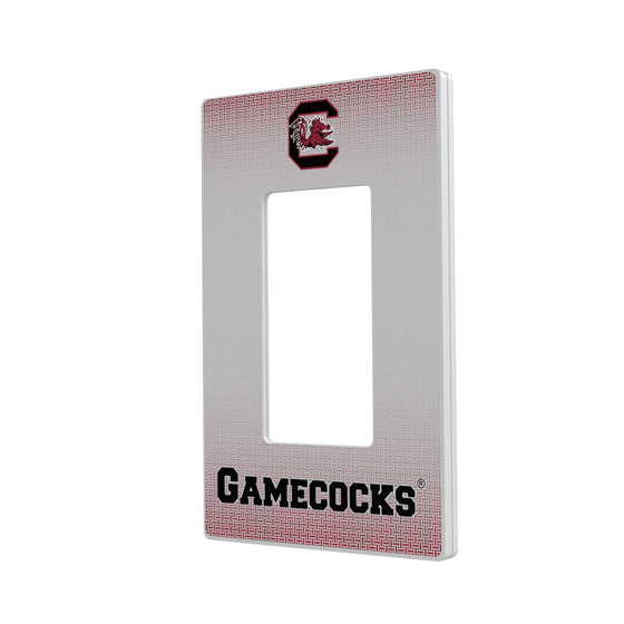 South Carolina Gamecocks Linen Hidden-Screw Light Switch Plate-1