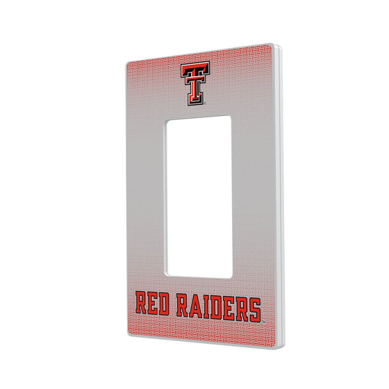 Texas Tech Red Raiders Linen Hidden-Screw Light Switch Plate-1