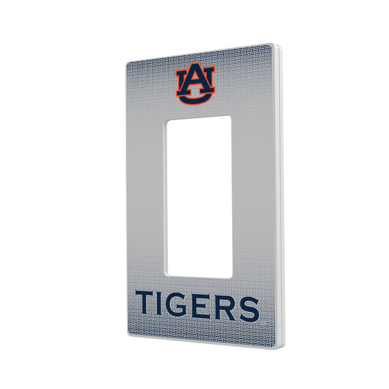 Auburn Tigers Linen Hidden-Screw Light Switch Plate-1