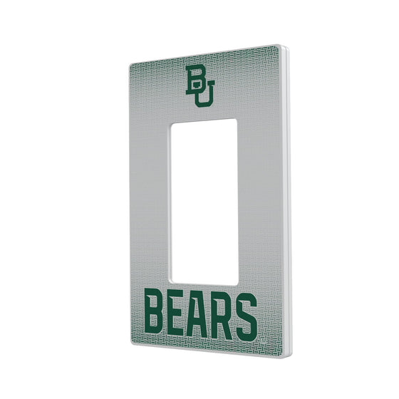 Baylor Bears Linen Hidden-Screw Light Switch Plate-1