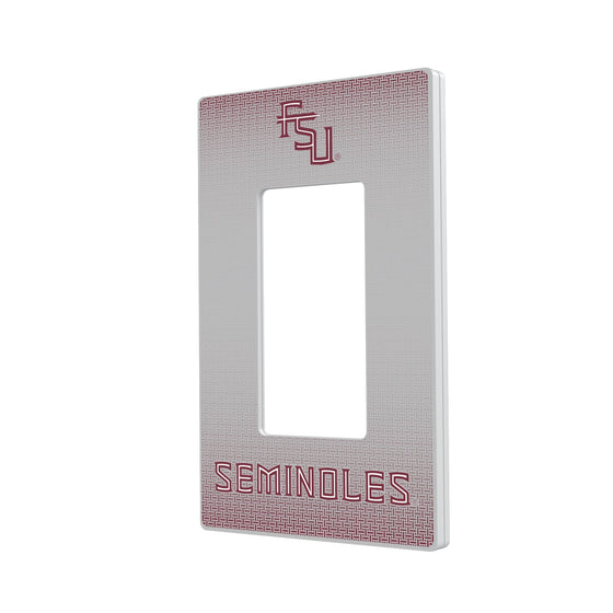 Florida State Seminoles Linen Hidden-Screw Light Switch Plate-1