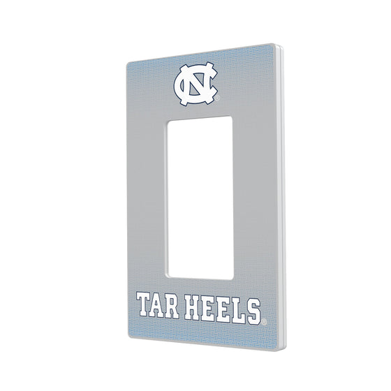 North Carolina Tar Heels Linen Hidden-Screw Light Switch Plate-1