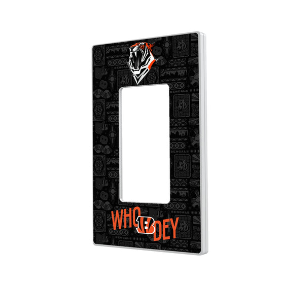 Cincinnati Bengals 2024 Illustrated Limited Edition Hidden-Screw Light Switch Plate-1