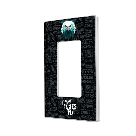 Philadelphia Eagles 2024 Illustrated Limited Edition Hidden-Screw Light Switch Plate-1