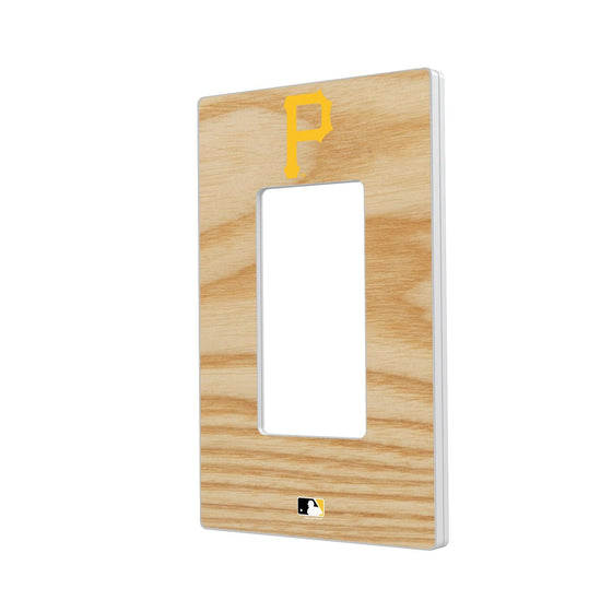 Pittsburgh Pirates Wood Bat Hidden-Screw Light Switch Plate-1