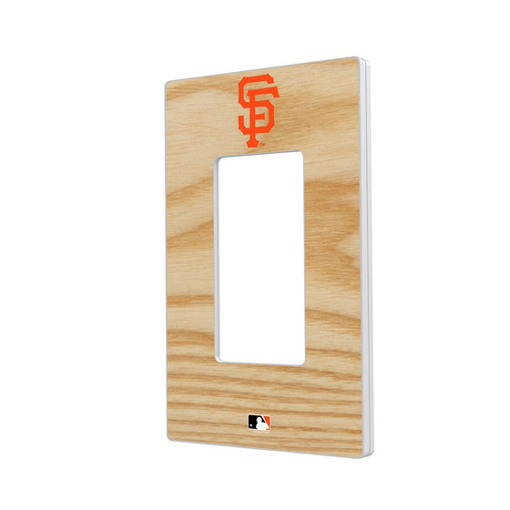 San Francisco Giants Wood Bat Hidden-Screw Light Switch Plate-1