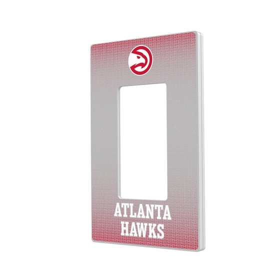 Atlanta Hawks Linen Hidden-Screw Light Switch Plate-1