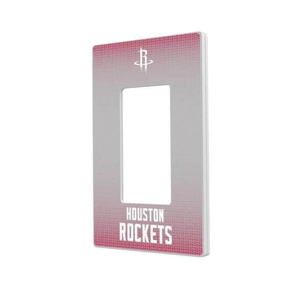 Houston Rockets Linen Hidden-Screw Light Switch Plate-1