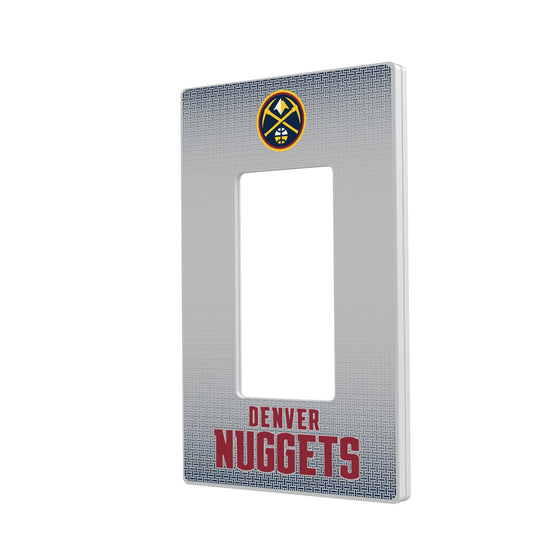 Denver Nuggets Linen Hidden-Screw Light Switch Plate-1