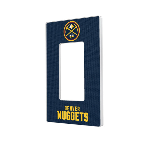 Denver Nuggets Solid Hidden-Screw Light Switch Plate-1