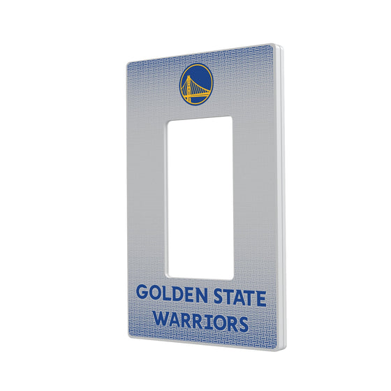 Golden State Warriors Linen Hidden-Screw Light Switch Plate-1