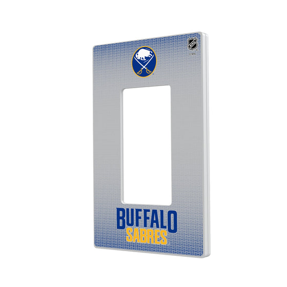 Buffalo Sabres Linen Hidden-Screw Light Switch Plate-1