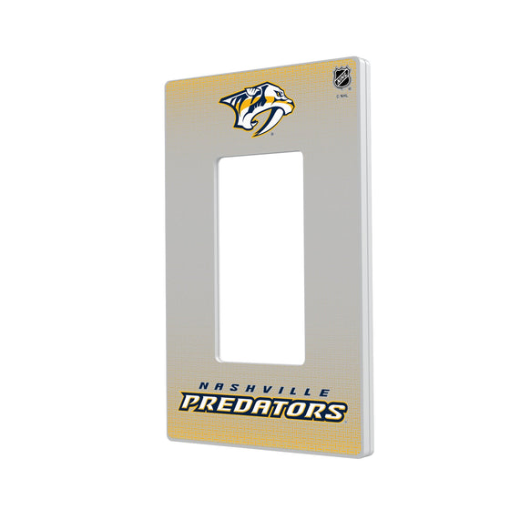 Nashville Predators Linen Hidden-Screw Light Switch Plate-1