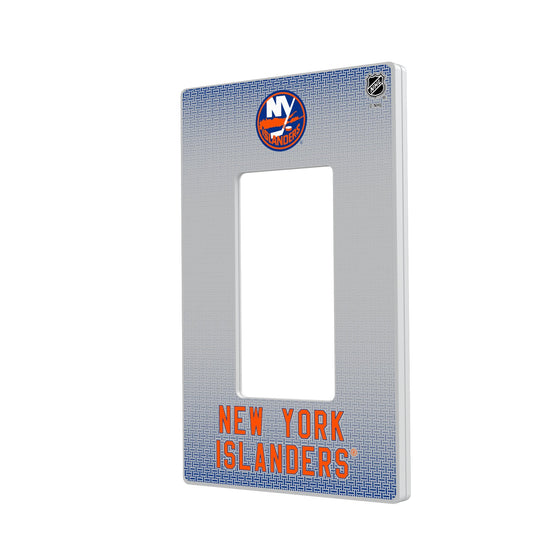 New York Islanders Linen Hidden-Screw Light Switch Plate-1