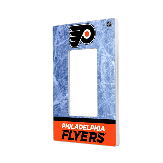 Philadelphia Flyers Ice Wordmark Hidden-Screw Light Switch Plate-1