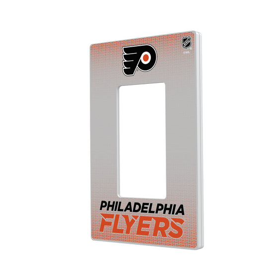 Philadelphia Flyers Linen Hidden-Screw Light Switch Plate-1