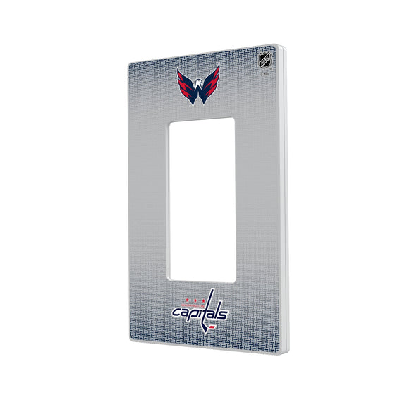 Washington Capitals Linen Hidden-Screw Light Switch Plate-1