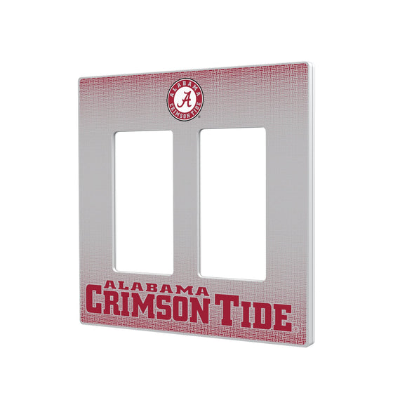 Alabama Crimson Tide Linen Hidden-Screw Light Switch Plate-3