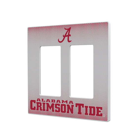 Alabama Crimson Tide Linen Hidden-Screw Light Switch Plate-3