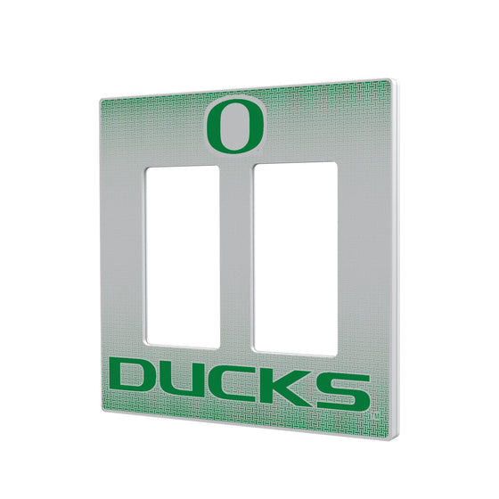 Oregon Ducks Linen Hidden-Screw Light Switch Plate-3