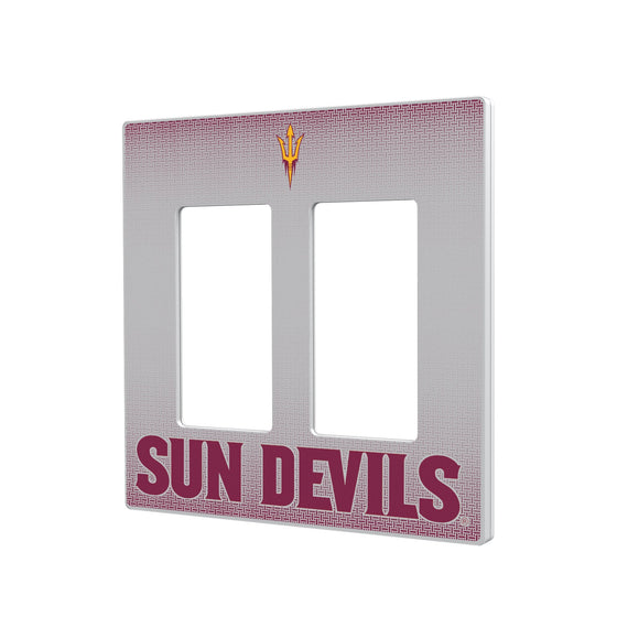 Arizona State Sun Devils Linen Hidden-Screw Light Switch Plate-3