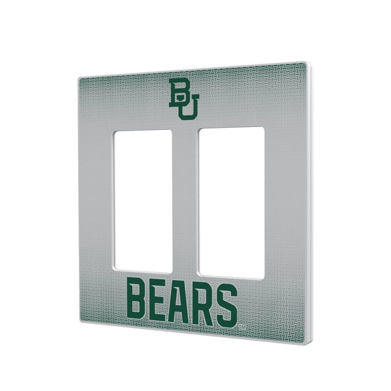 Baylor Bears Linen Hidden-Screw Light Switch Plate-3