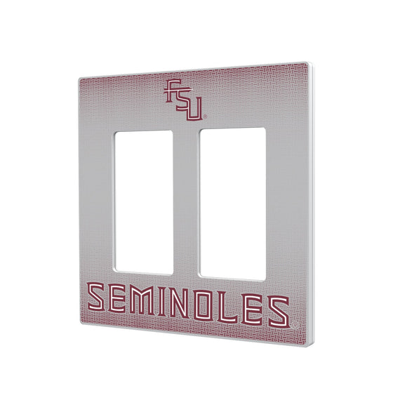 Florida State Seminoles Linen Hidden-Screw Light Switch Plate-3