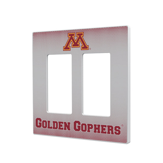 Minnesota Golden Gophers Linen Hidden-Screw Light Switch Plate-3