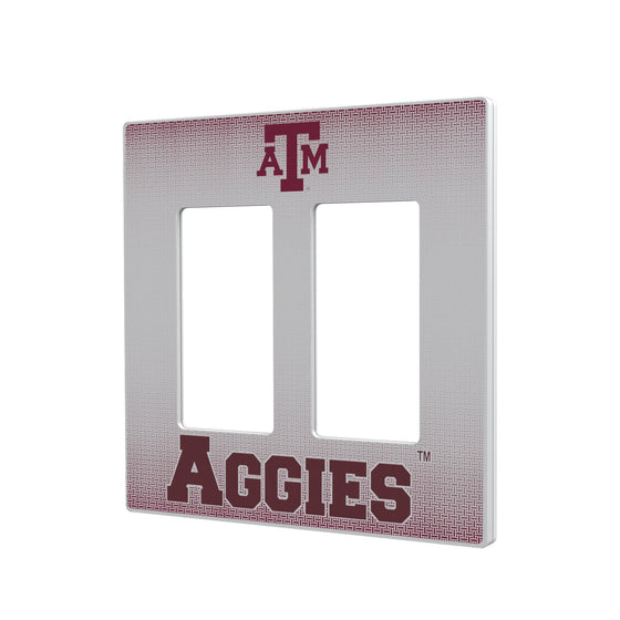 Texas A&M Aggies Linen Hidden-Screw Light Switch Plate-3