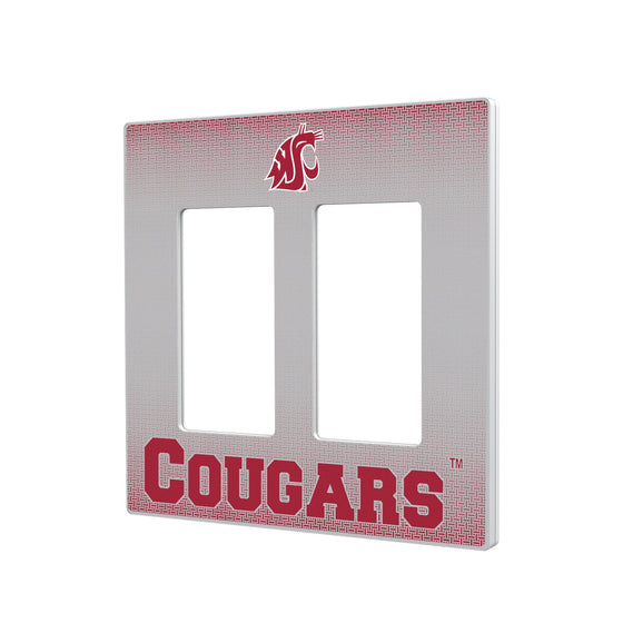 Washington State Cougars Linen Hidden-Screw Light Switch Plate-3