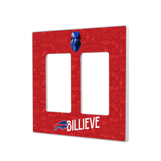 Buffalo Bills 2024 Illustrated Limited Edition Hidden-Screw Light Switch Plate-3