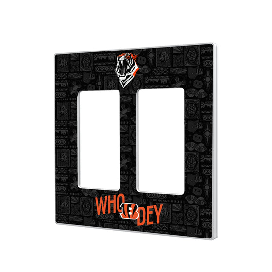 Cincinnati Bengals 2024 Illustrated Limited Edition Hidden-Screw Light Switch Plate-3