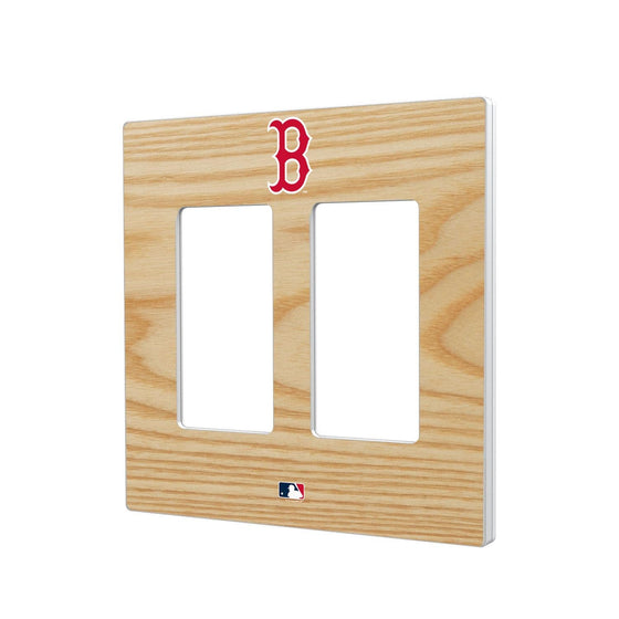Boston Red Sox Wood Bat Hidden-Screw Light Switch Plate-3